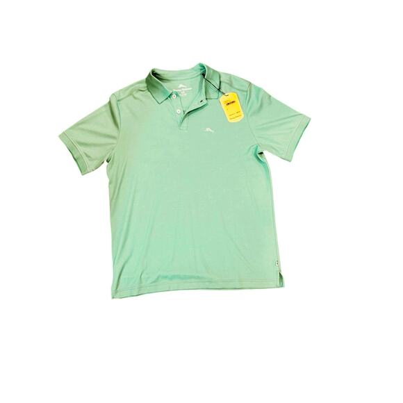 MEN'S TOMMY BAHAMA TB220248M MOISTURE WICKING GREEN MINT POLO SHIRT SIZE SMALL - Picture 2 of 3